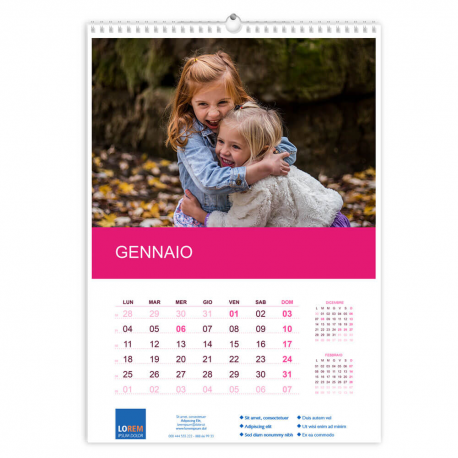Calendario A3 fogli 12+1 Calendario A3 fogli 12+1