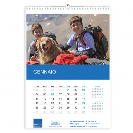 Calendario A3 fogli 6+1 f/retro Calendario A3 fogli 6+1 f/retro