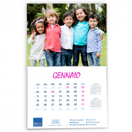 Calendario A3 fogli 12+2 doppia pagina Calendario A3 fogli 12+2 doppia pagina